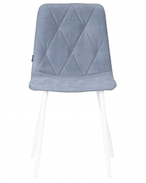 Стул обеденный DOBRIN CHILLY ROMBO, Серо-голубой Simple 26, основание белый в Камышлове - kamyshlov.ok-mebel.com | фото 6