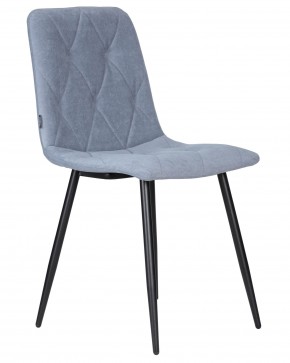 Стул обеденный DOBRIN CHILLY ROMBO, Серо-голубой Simple 26, основание черное в Камышлове - kamyshlov.ok-mebel.com | фото 2