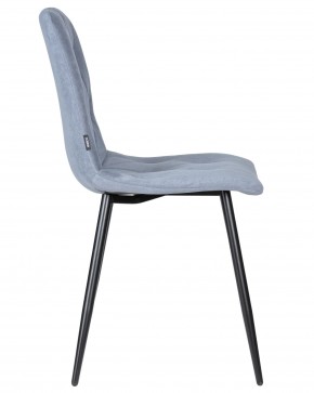 Стул обеденный DOBRIN CHILLY ROMBO, Серо-голубой Simple 26, основание черное в Камышлове - kamyshlov.ok-mebel.com | фото 3