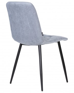 Стул обеденный DOBRIN CHILLY ROMBO, Серо-голубой Simple 26, основание черное в Камышлове - kamyshlov.ok-mebel.com | фото 4