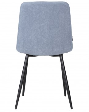 Стул обеденный DOBRIN CHILLY ROMBO, Серо-голубой Simple 26, основание черное в Камышлове - kamyshlov.ok-mebel.com | фото 5