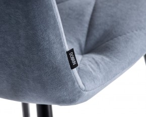 Стул обеденный DOBRIN CHILLY ROMBO, Серо-голубой Simple 26, основание черное в Камышлове - kamyshlov.ok-mebel.com | фото 7