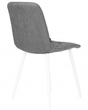 Стул обеденный DOBRIN CHILLY ROMBO, Серый Simple 33, основание белый в Камышлове - kamyshlov.ok-mebel.com | фото 4