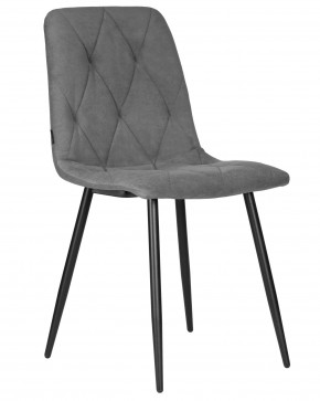 Стул обеденный DOBRIN CHILLY ROMBO, Серый Simple 33, основание черное в Камышлове - kamyshlov.ok-mebel.com | фото