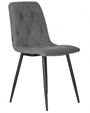 Стул обеденный DOBRIN CHILLY ROMBO, Серый Simple 33, основание черное в Камышлове - kamyshlov.ok-mebel.com | фото 2