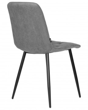 Стул обеденный DOBRIN CHILLY ROMBO, Серый Simple 33, основание черное в Камышлове - kamyshlov.ok-mebel.com | фото 4