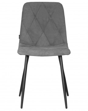 Стул обеденный DOBRIN CHILLY ROMBO, Серый Simple 33, основание черное в Камышлове - kamyshlov.ok-mebel.com | фото 6