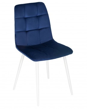 Стул обеденный DOBRIN CHILLY, Темно-синий Holland 60, основание белое в Камышлове - kamyshlov.ok-mebel.com | фото 7