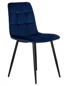 Стул обеденный DOBRIN CHILLY, Темно-синий Holland 60, основание черное в Камышлове - kamyshlov.ok-mebel.com | фото 2