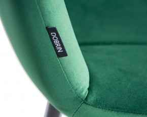 Стул обеденный DOBRIN CHILLY, Темно-зеленый Holland 30, основание черное в Камышлове - kamyshlov.ok-mebel.com | фото 10