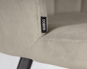 Стул обеденный DOBRIN NAOMI, ЭМАЛЬ ЧЕРНЫЙ МУАР велюр Catania Cocoa в Камышлове - kamyshlov.ok-mebel.com | фото 7