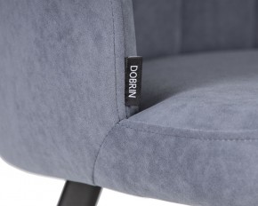 Стул обеденный DOBRIN NAOMI, ЭМАЛЬ ЧЕРНЫЙ МУАР велюр Catania Steel в Камышлове - kamyshlov.ok-mebel.com | фото 7