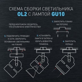 Светильник на штанге Эра OL2 GU10 BK Б0044260 в Камышлове - kamyshlov.ok-mebel.com | фото 3