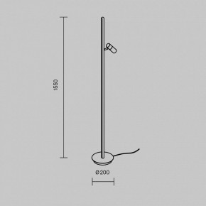 Торшер Maytoni Thin MOD395FL-L28B3K в Камышлове - kamyshlov.ok-mebel.com | фото 5