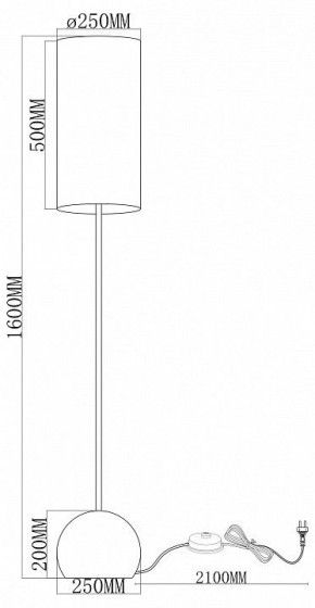 Торшер Moderli Flint V11590-1F в Камышлове - kamyshlov.ok-mebel.com | фото 2