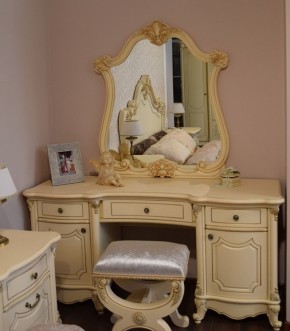 Туалетный стол + Зеркало Мона Лиза (крем) в Камышлове - kamyshlov.ok-mebel.com | фото 6