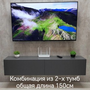Тумба подвесная под ТВ LINES MTV1-MA 750 Темно-серый (Графит-M 10.1.25) в Камышлове - kamyshlov.ok-mebel.com | фото 10