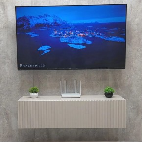 Тумба подвесная под ТВ LINES MTV4-MA 1150 Бежевый (Леда-М 10.1.5) в Камышлове - kamyshlov.ok-mebel.com | фото 2