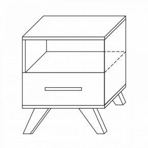 Тумба прикроватная Вега Скандинавия в Камышлове - kamyshlov.ok-mebel.com | фото 7