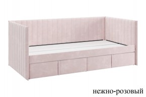 ТВИКС Кровать (софа) с ящиками 900 (нежно-розовый) в Камышлове - kamyshlov.ok-mebel.com | фото