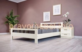 ВЕРОНИКА-3 Кровать из массива 1600 (Слоновая кость) в Камышлове - kamyshlov.ok-mebel.com | фото