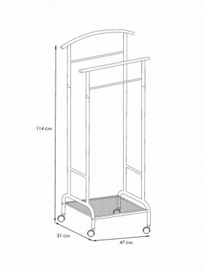 Вешалка для костюма Римини 2М в Камышлове - kamyshlov.ok-mebel.com | фото 4