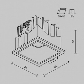 Встраиваемый светильник Maytoni Alfa LED DL043-01-10W4K-SQ-W-1 в Камышлове - kamyshlov.ok-mebel.com | фото 9
