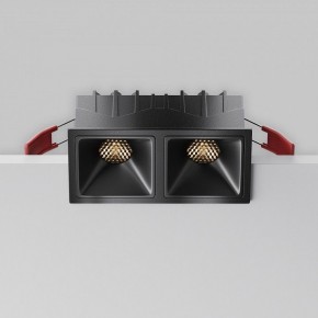 Встраиваемый светильник Maytoni Alfa LED DL043-02-10W3K-SQ-B-1 в Камышлове - kamyshlov.ok-mebel.com | фото 2