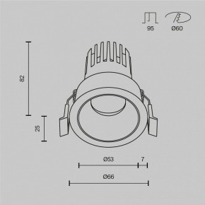 Встраиваемый светильник Maytoni Dip DL115-10W-4K-B в Камышлове - kamyshlov.ok-mebel.com | фото 9
