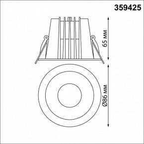 Встраиваемый светильник Novotech Lang 359425 в Камышлове - kamyshlov.ok-mebel.com | фото 8