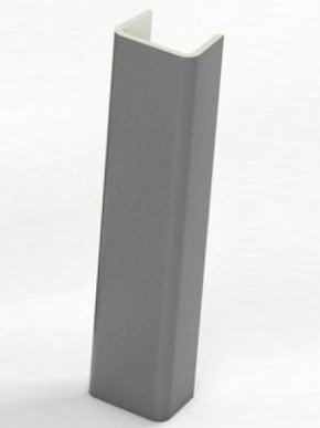 Торцевая заглушка  для цоколя h100 мм (Алюминий, Белый, Черный, Сонома) в Камышлове - kamyshlov.ok-mebel.com | фото