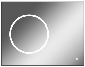 Зеркало Eclipse 90 black с подсветкой Sansa (SE1031Z) в Камышлове - kamyshlov.ok-mebel.com | фото