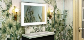Зеркало Рим 832х612 с подсветкой Домино (GL7025Z) в Камышлове - kamyshlov.ok-mebel.com | фото 7